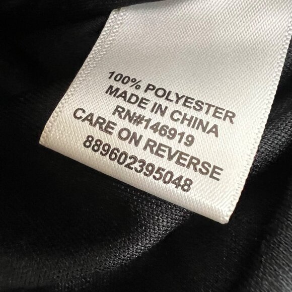 Elle Pleated Midi Skirt Gray XL Houndstooth Floral Print Elastic Waist Pull On - Picture 6 of 6